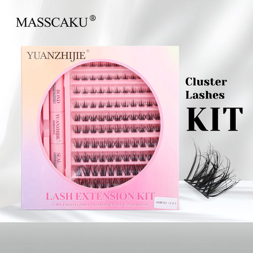 10 Lines Home DlY Clusters Lash Kit #100