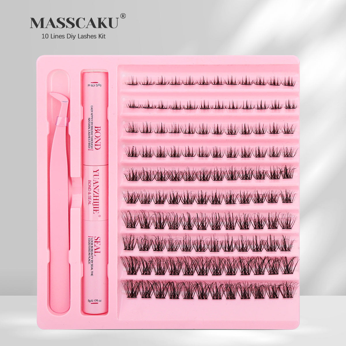 10 Lines Home DlY Clusters Lash Kit #100