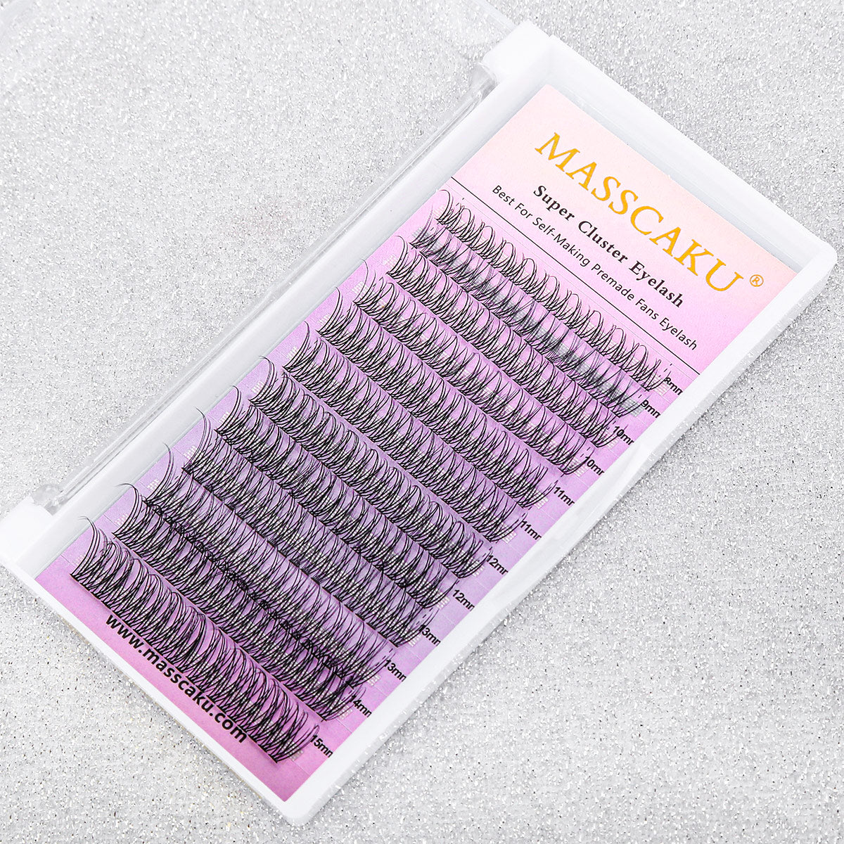 Heat Bonded Cluster Eyelash Extension 12D