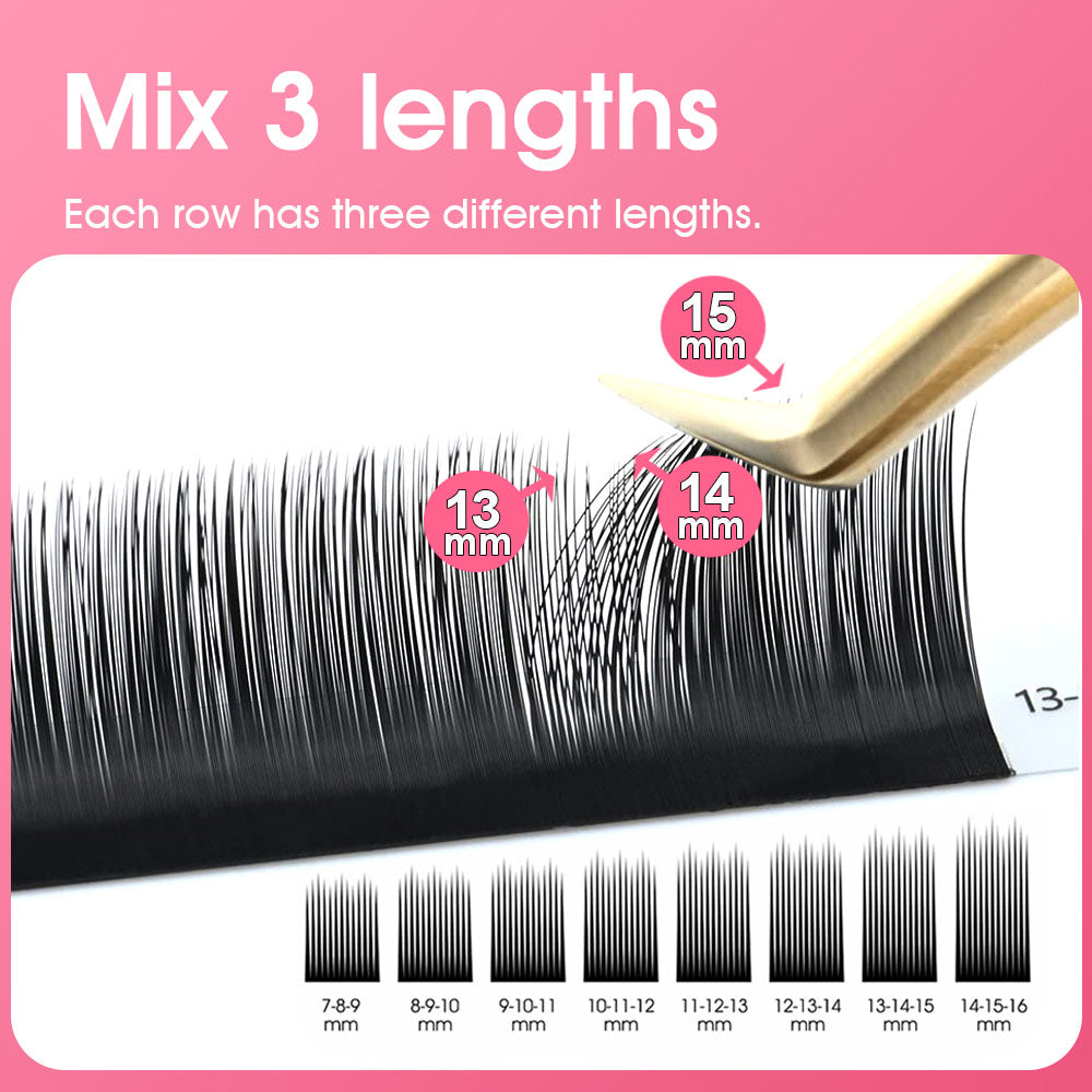 Camellia Easy Fanning Blooming Eyelashes 0.05mm Thickness