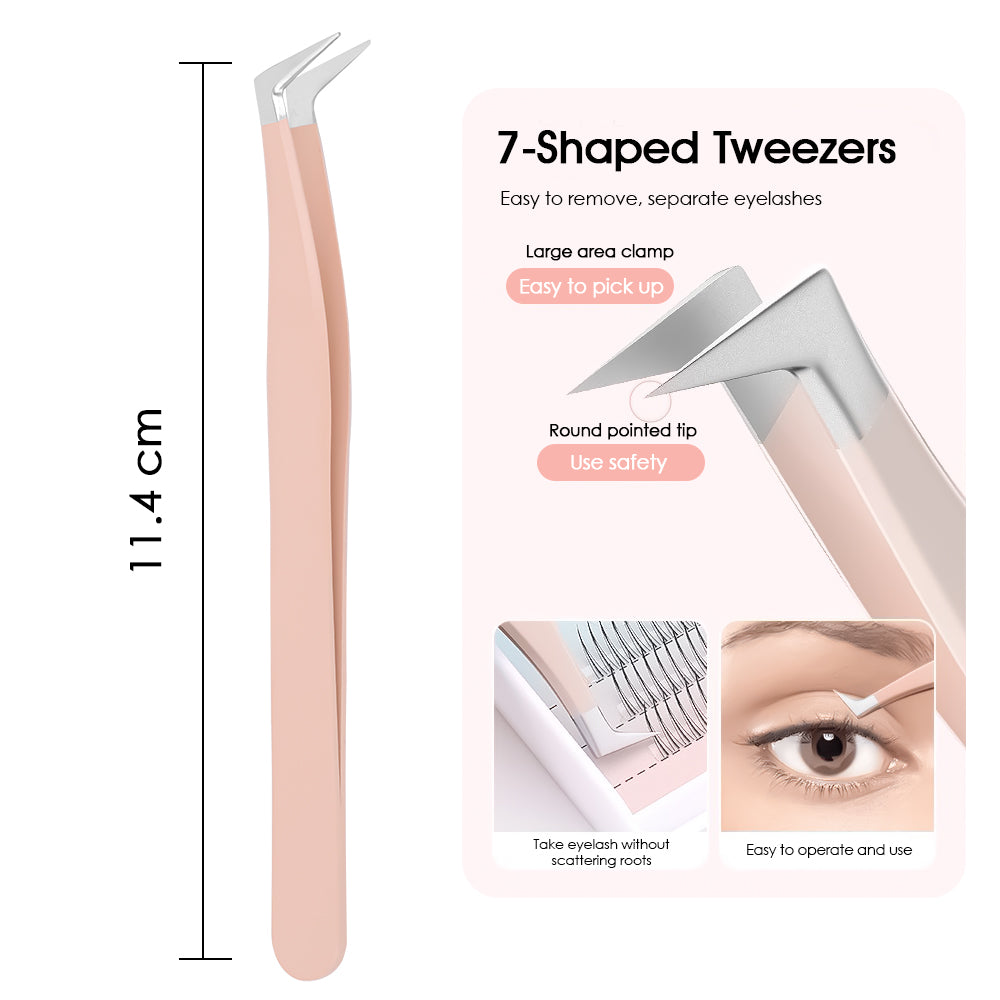 Color Beauty Salon Eyelash Tweezers