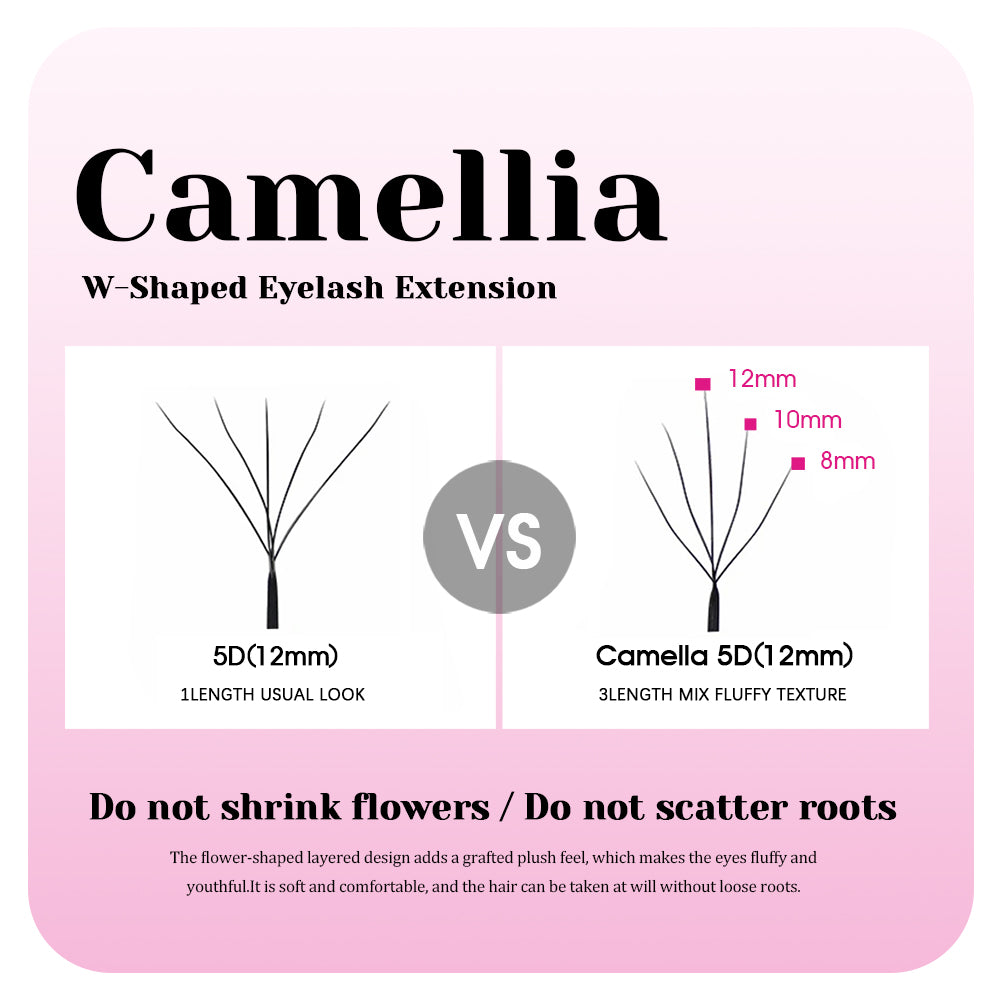 Camellia 5D W-Shaped Lashes