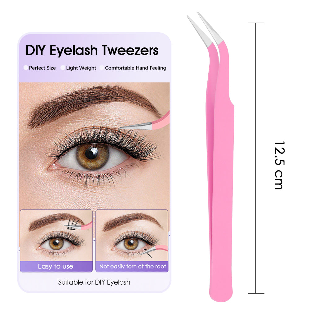 Pink Curved Mouth DIY Tweezers