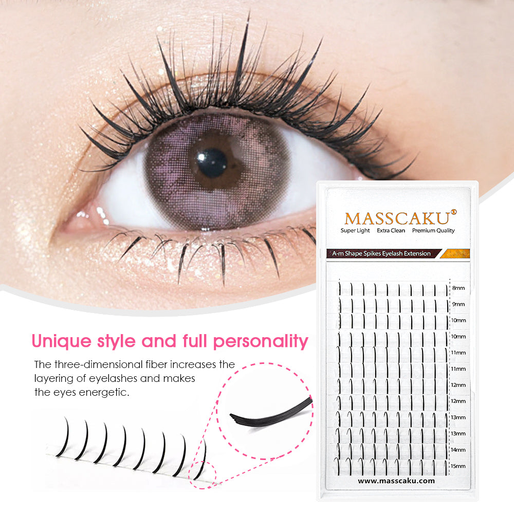 A-M Shape Spikes Eyelash Extension