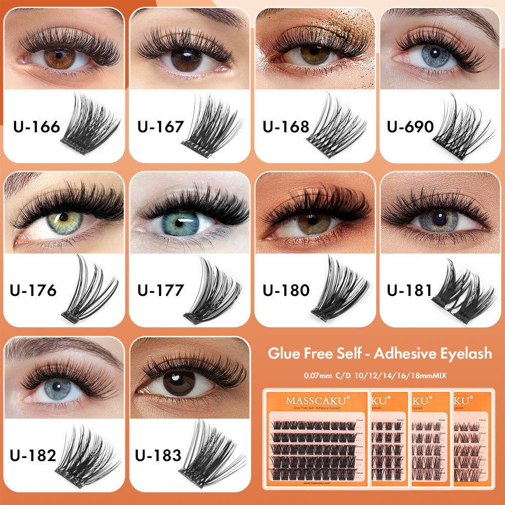 Glue Free Self - Adhesive Eyelash #167