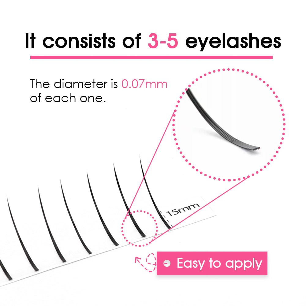 A-M Shape Spikes Eyelash Extension