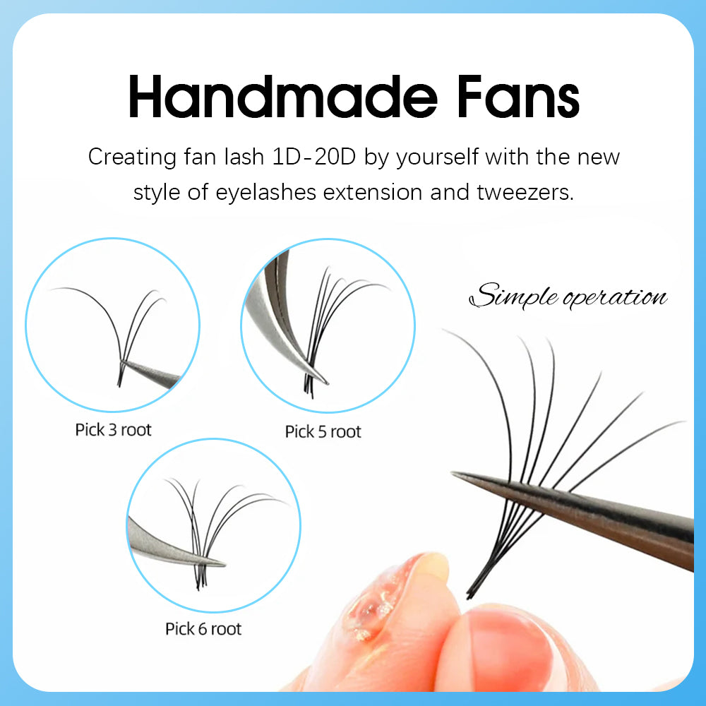 12 Lines Classic Volume Eyelash Extension 0.05mm Thickness