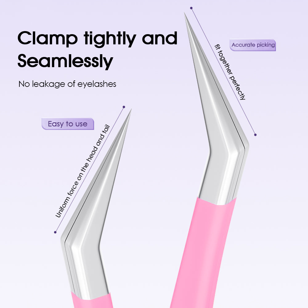 Pink Curved Mouth DIY Tweezers