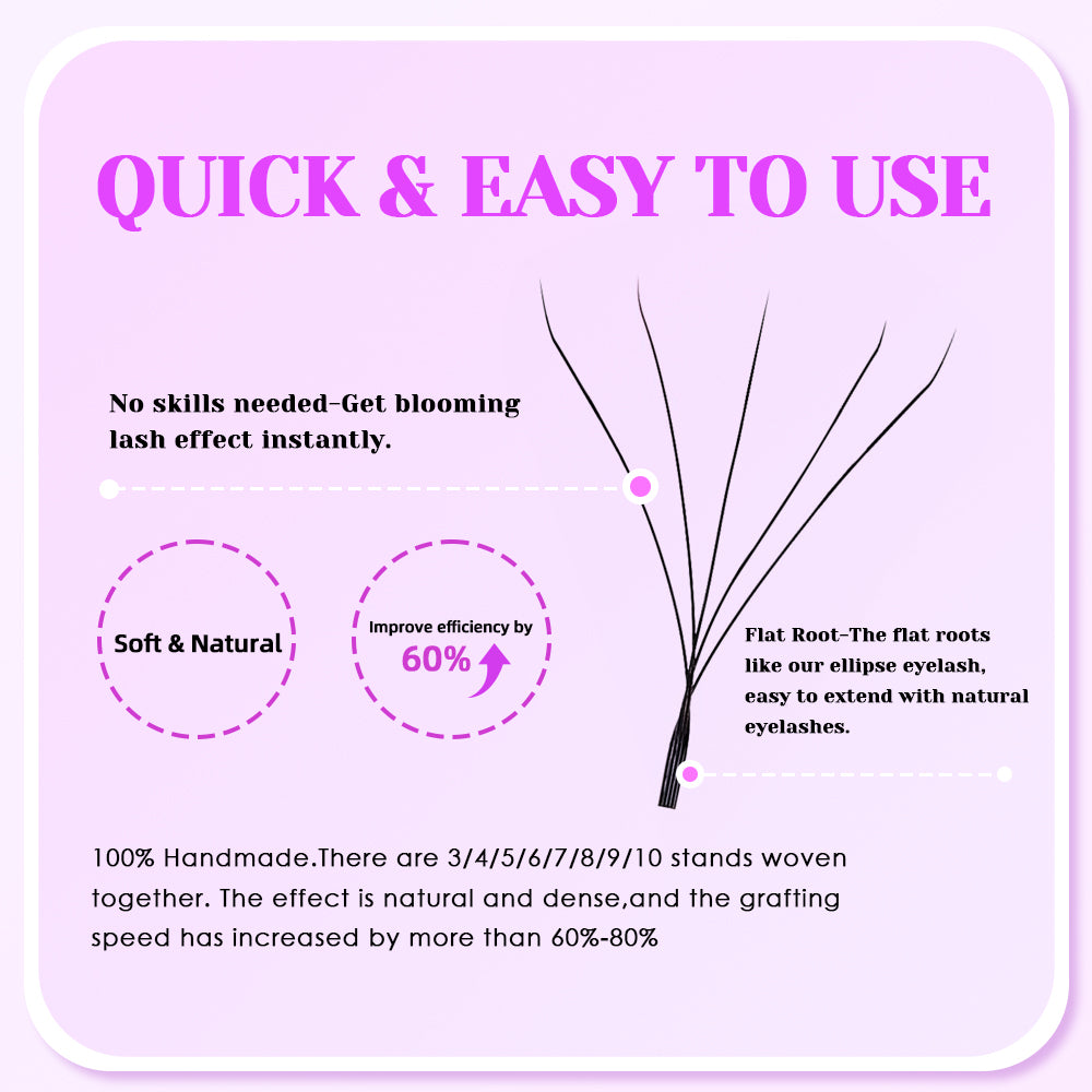 7D W Shaped Premade Fans Eyelash Extension