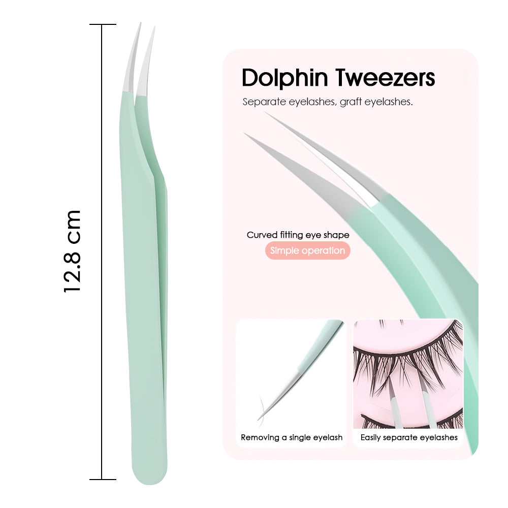 Color Beauty Salon Eyelash Tweezers