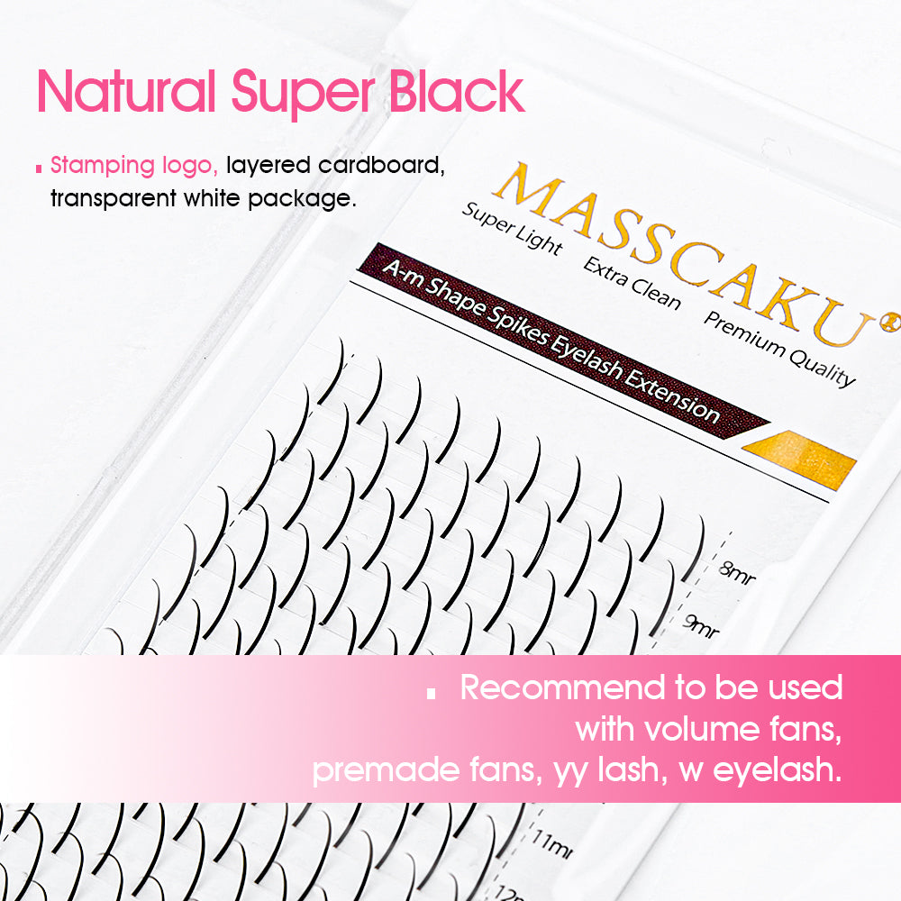 A-M Shape Spikes Eyelash Extension