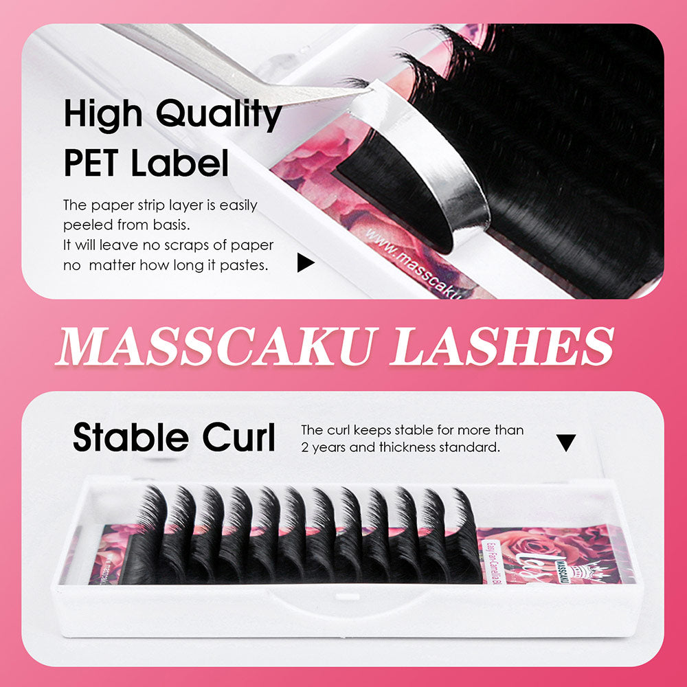 Camellia Easy Fanning Blooming Eyelashes 0.05mm Thickness