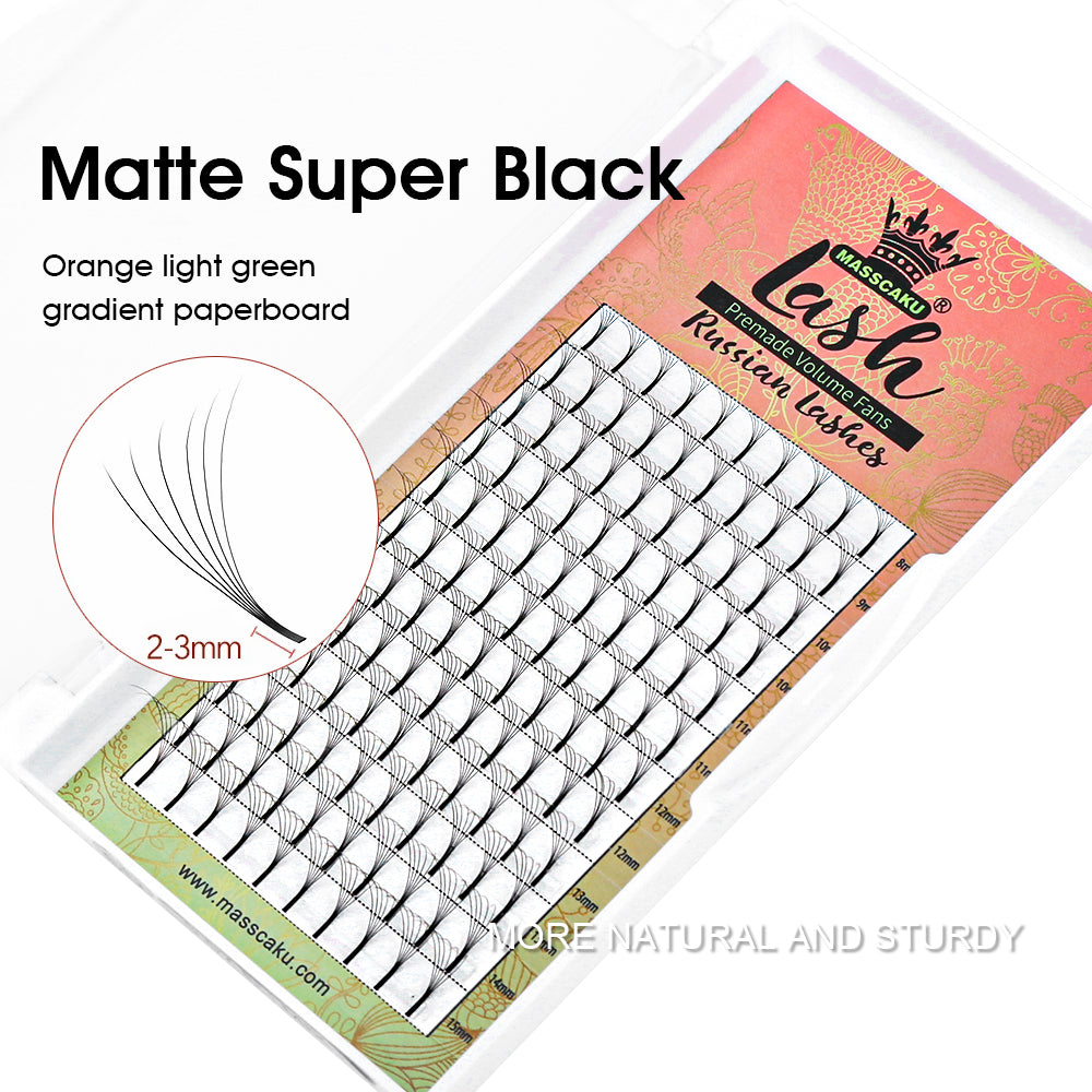 Premade Fans Long Stem Lashes 5D