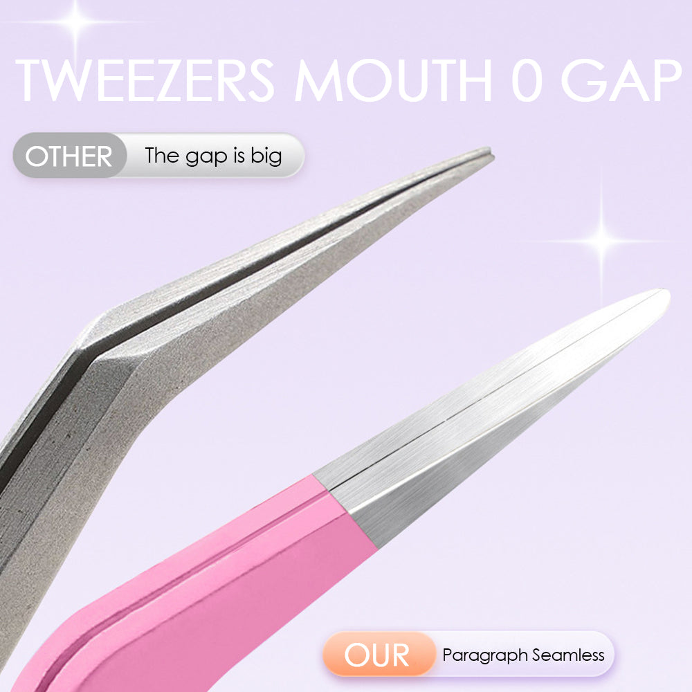 Pink Curved Mouth DIY Tweezers