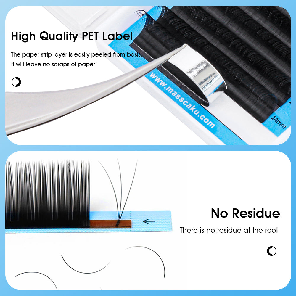 12 Lines Classic Volume Eyelash Extension 0.15mm Thickness