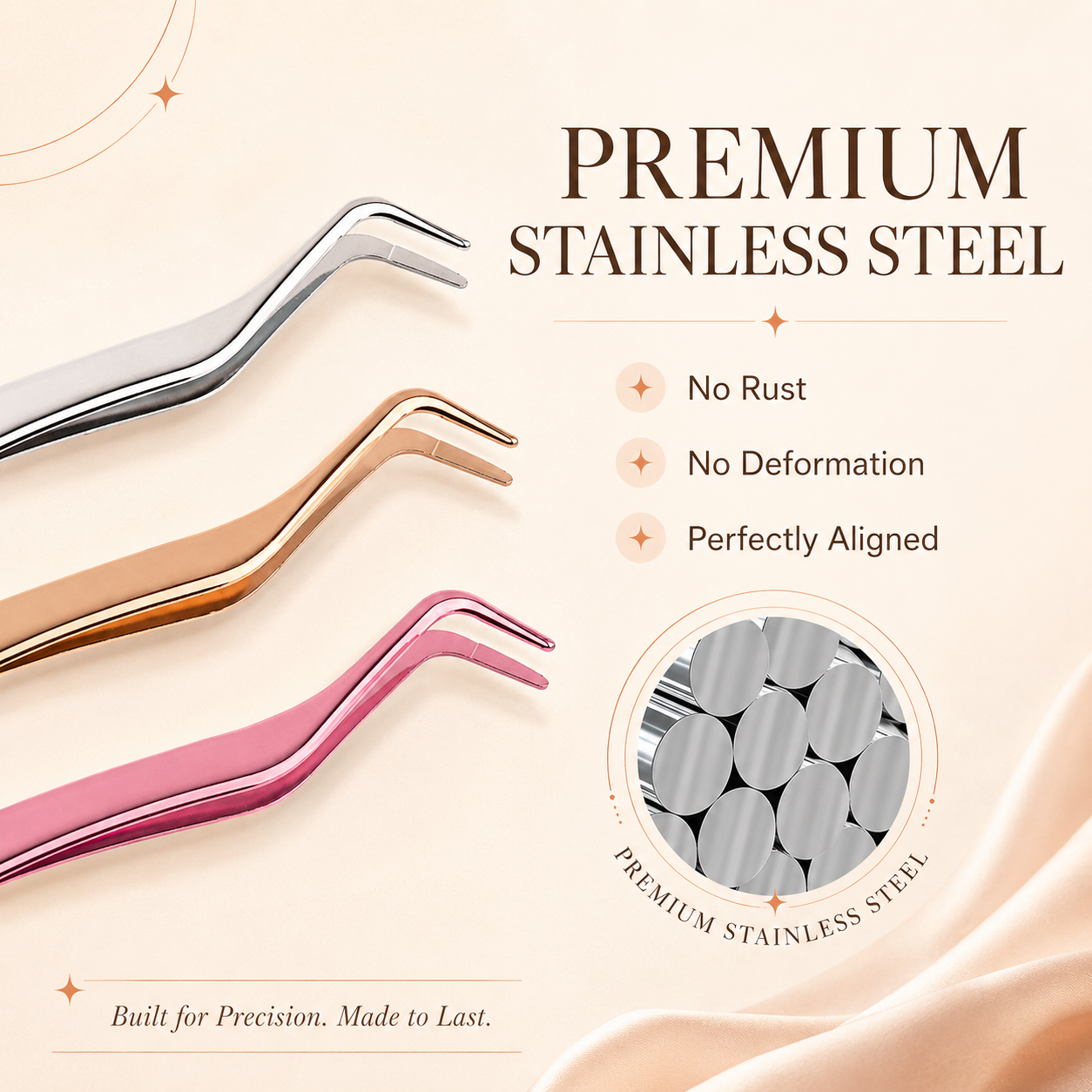 Flat Mouthed DIY Eyelash Tweezers