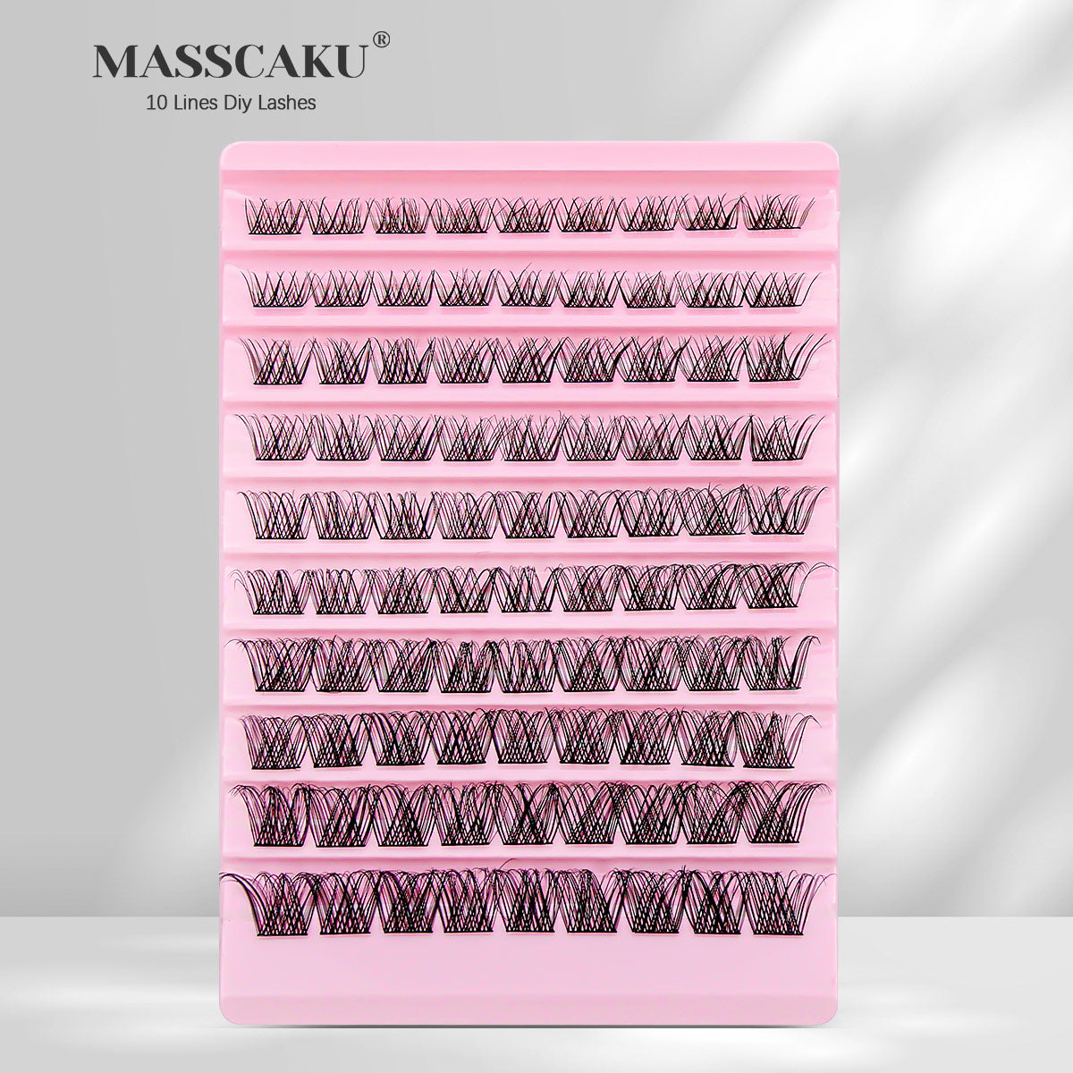10 Lines Home DlY Clusters Lash Extention #52