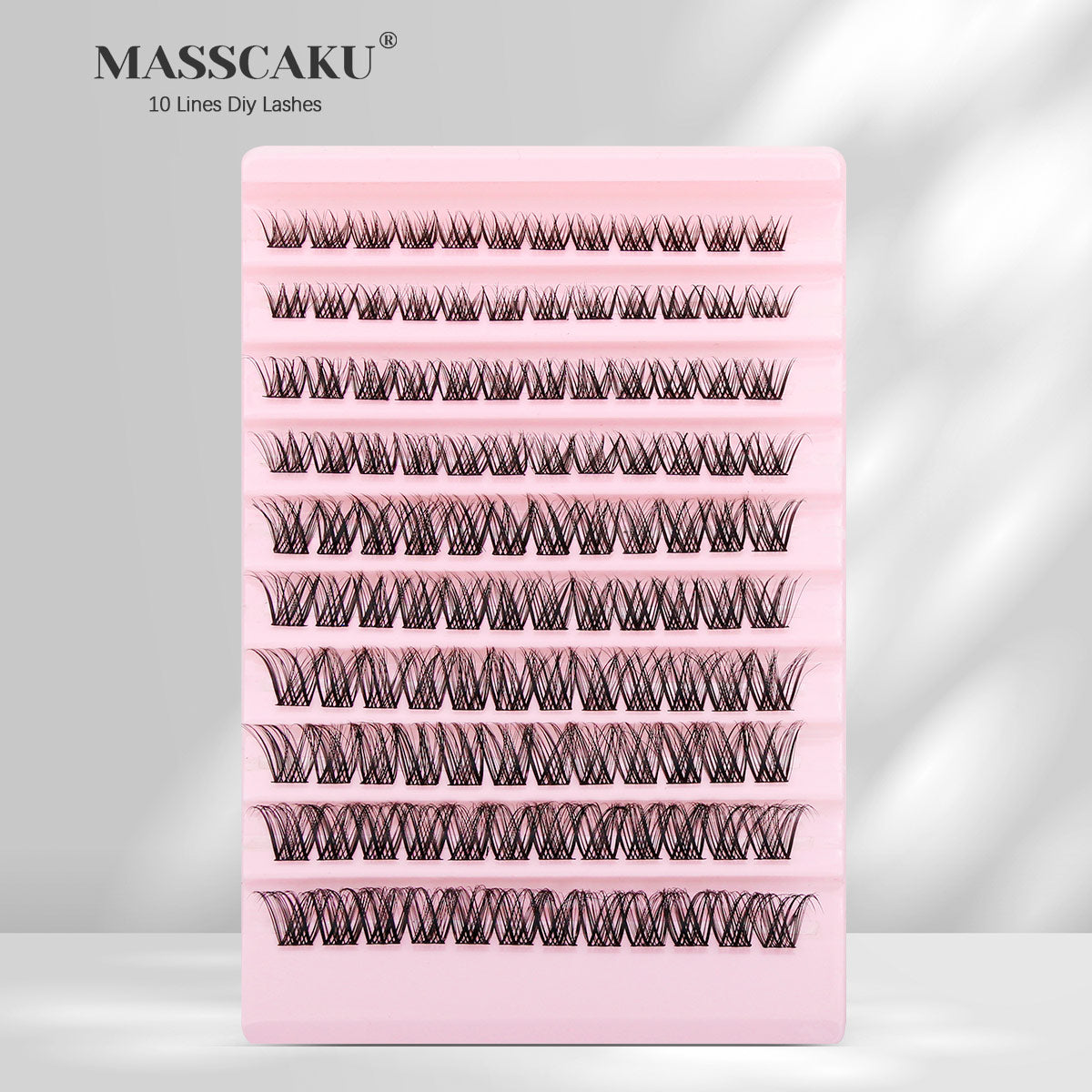 10 Lines Home DlY Clusters Lash Extention #53