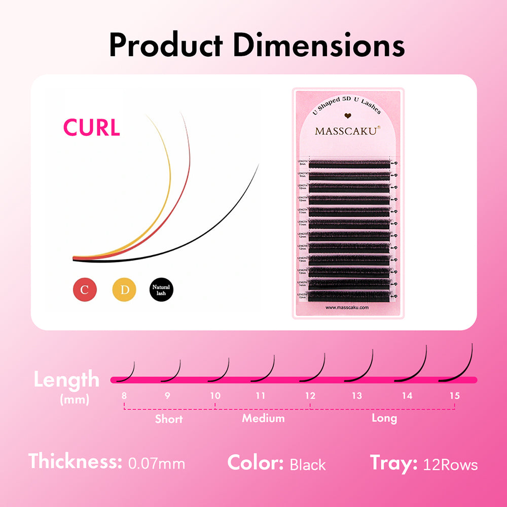 U-Shaped 10D U Eyelash
