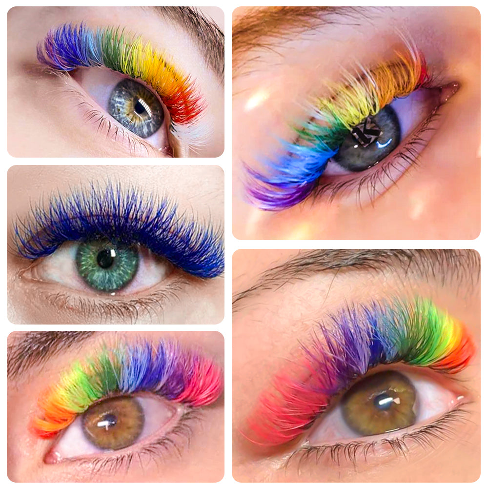 Colorful Blooming Eyelash Extension