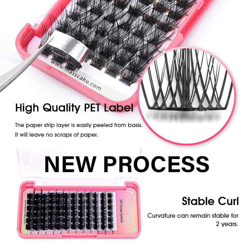 12 Small Lines DlY Clusters Lash Extention #31