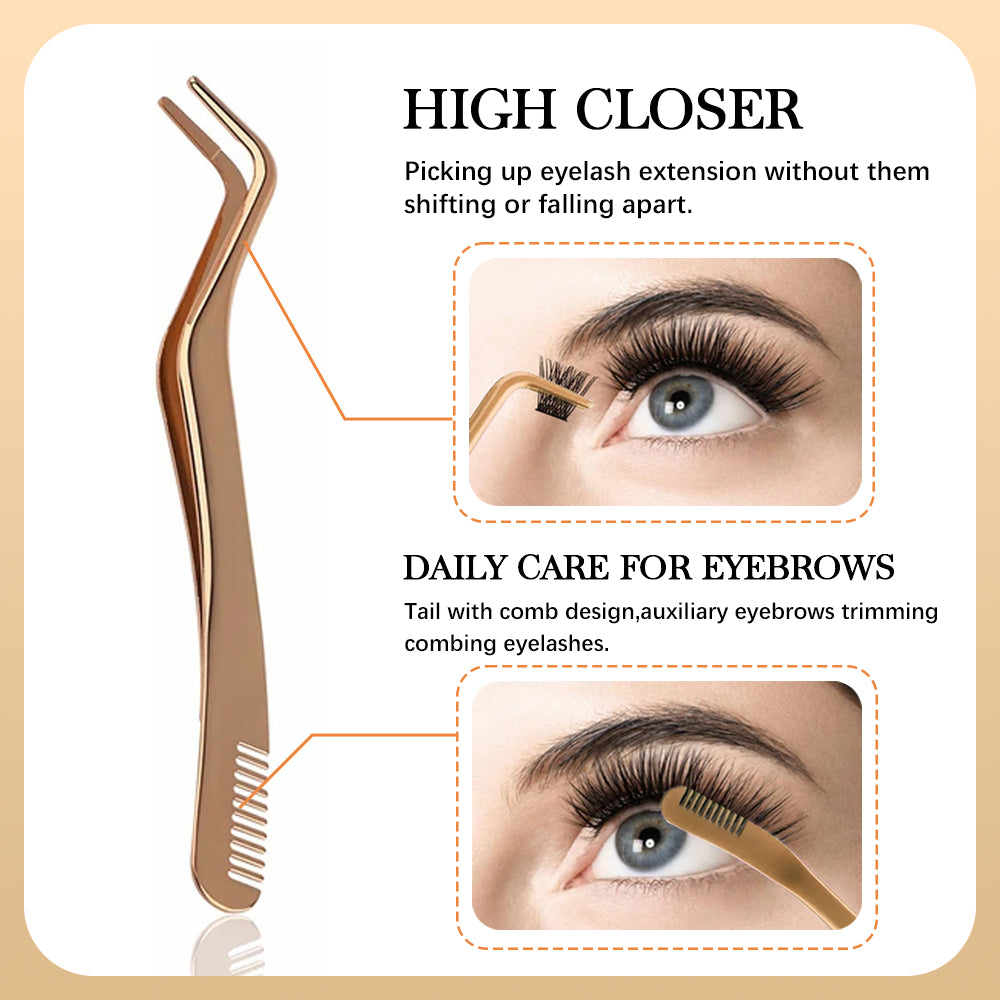 Flat Mouthed DIY Eyelash Tweezers