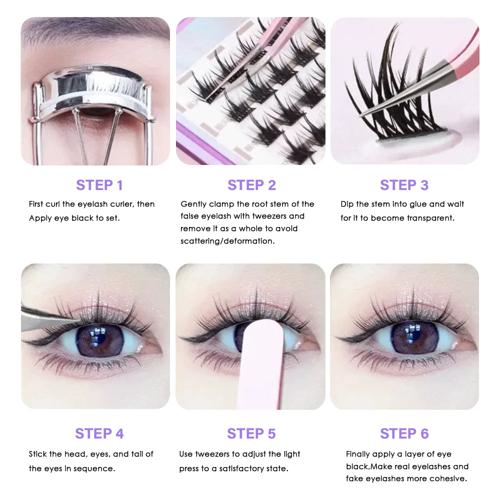 Pink Curved Mouth DIY Tweezers