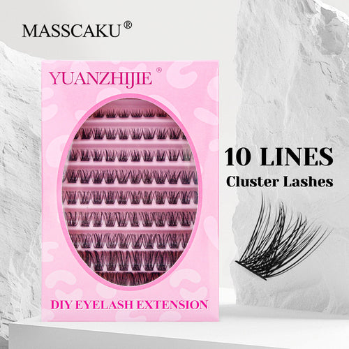 10 Lines Home DlY Clusters Lash Extention #61