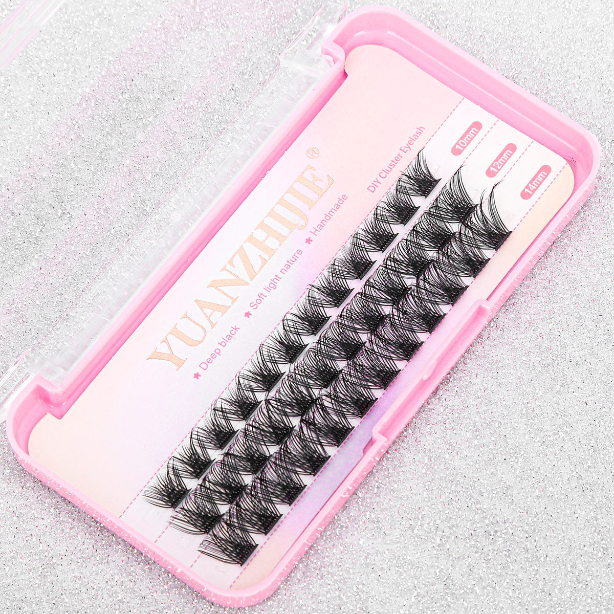 3 Big Lines DlY Clusters Lash Extention #677