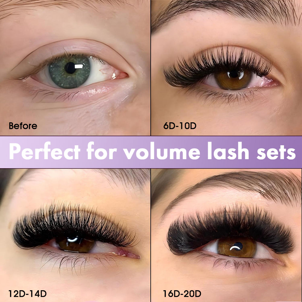 Sharp Base Premade Fans Eyelash 20D