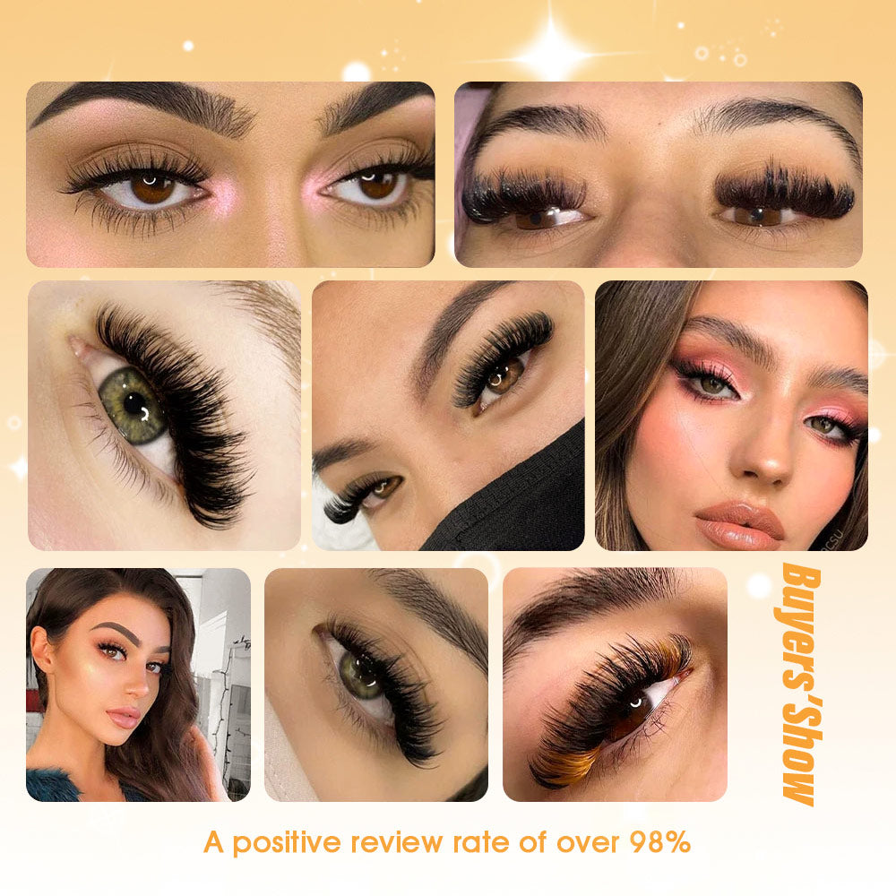 Premade Fans Short Stem Lashes 5D
