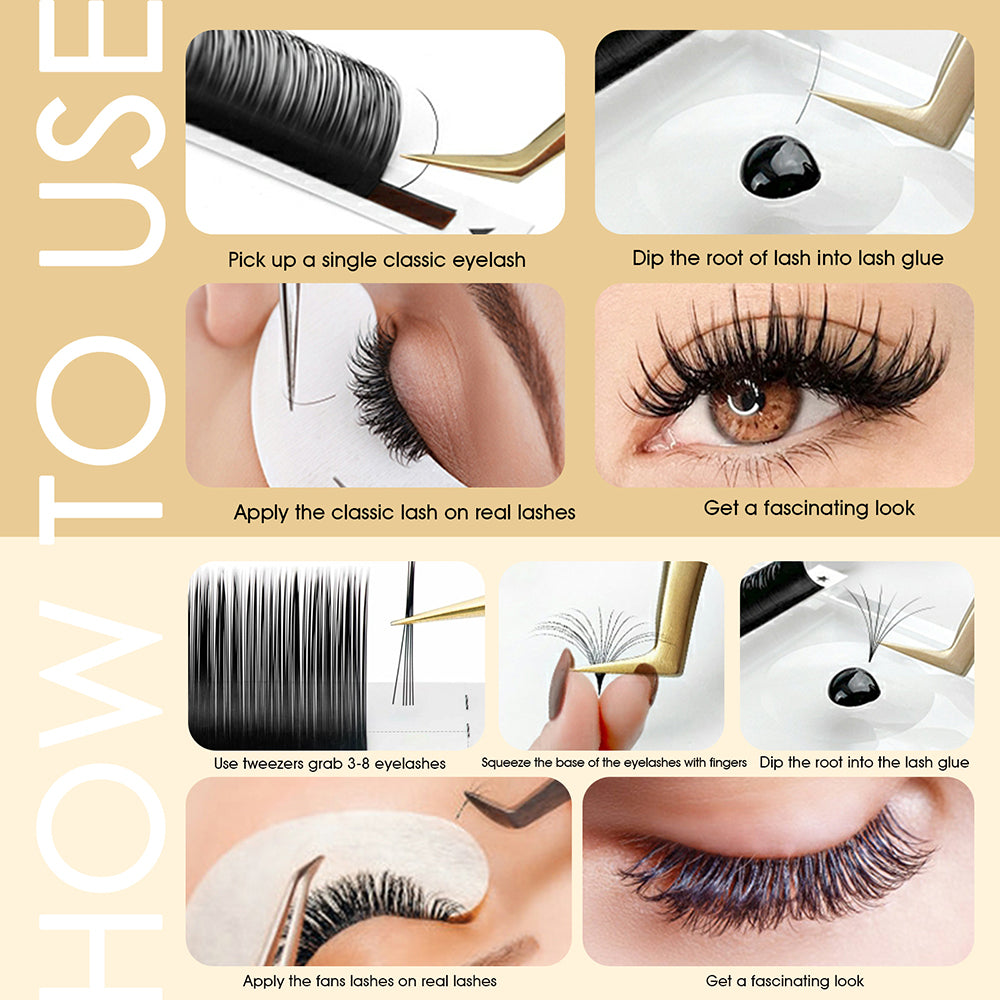 16 Lines Classic Volume Eyelash Extension