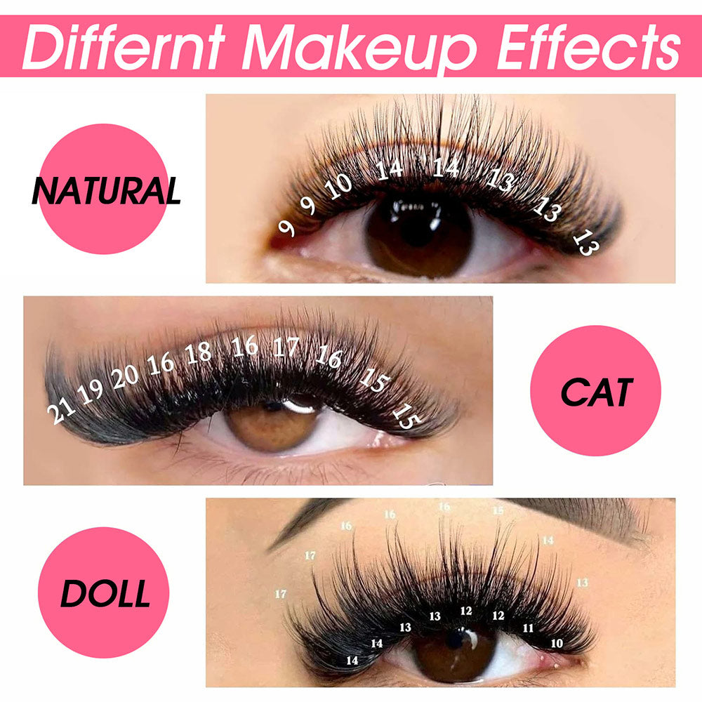 Camellia Easy Fanning Blooming Eyelashes 0.05mm Thickness