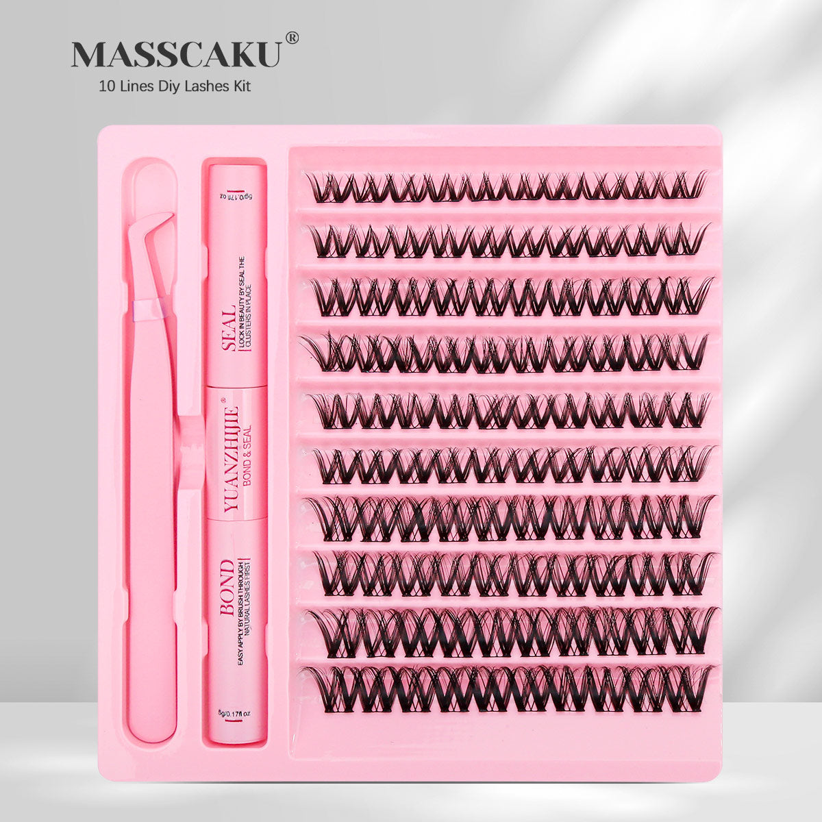 10 Lines Home DlY Clusters Lash Kit #87