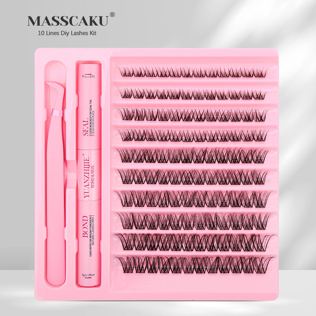 10 Lines Home DlY Clusters Lash Kit #90
