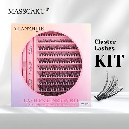 10 Lines Home DlY Clusters Lash Kit #95