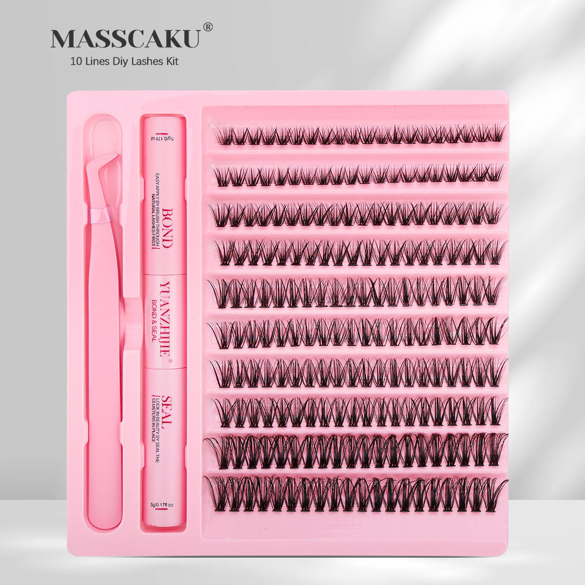 10 Lines Home DlY Clusters Lash Kit #96