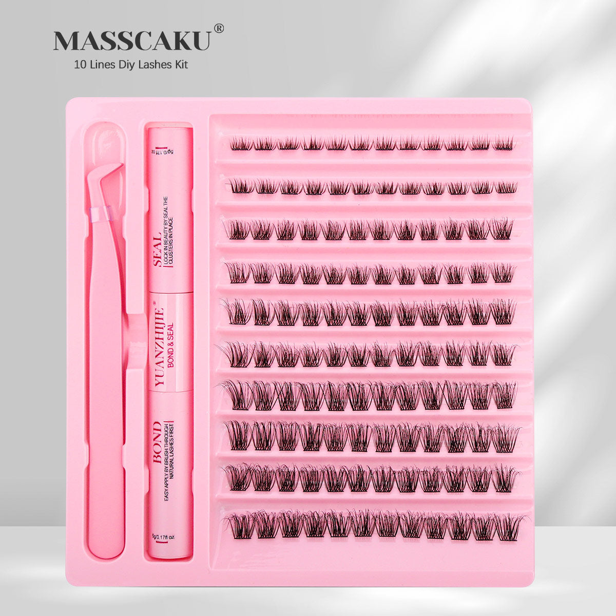 10 Lines Home DlY Clusters Lash Kit #98