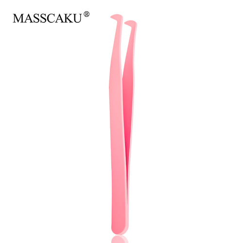 Pink Eagle Beak Shaped DIY Eyelash Tweezers