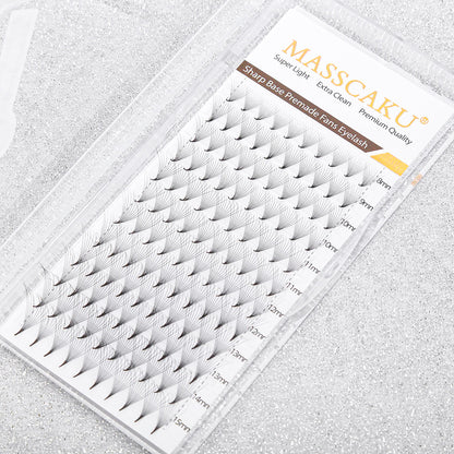 Sharp Base Premade Fans Eyelash 10D
