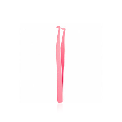 Pinzas para pestañas DIY con forma de pico de águila rosa 