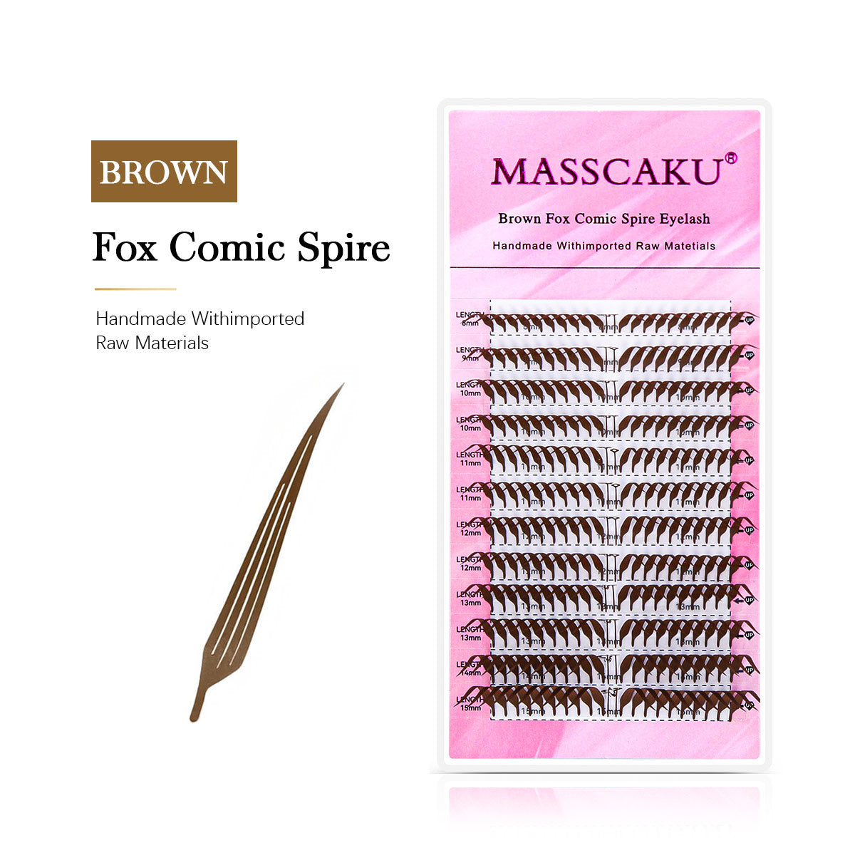 Brown Fox Comic Spire Eyelash