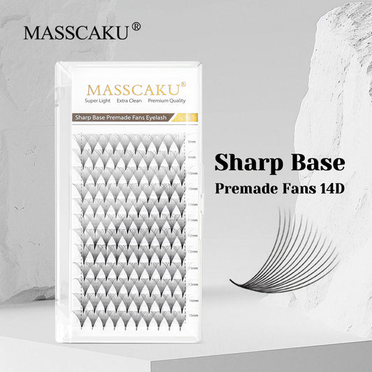 Sharp Base Premade Fans Eyelash 14D