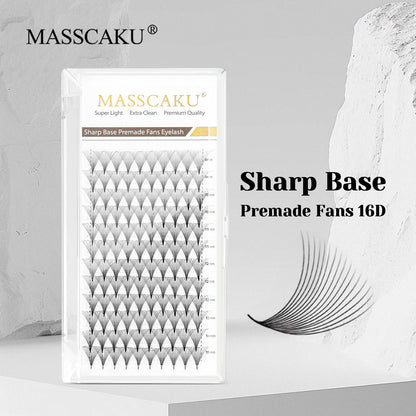 Sharp Base Premade Fans Eyelash 16D