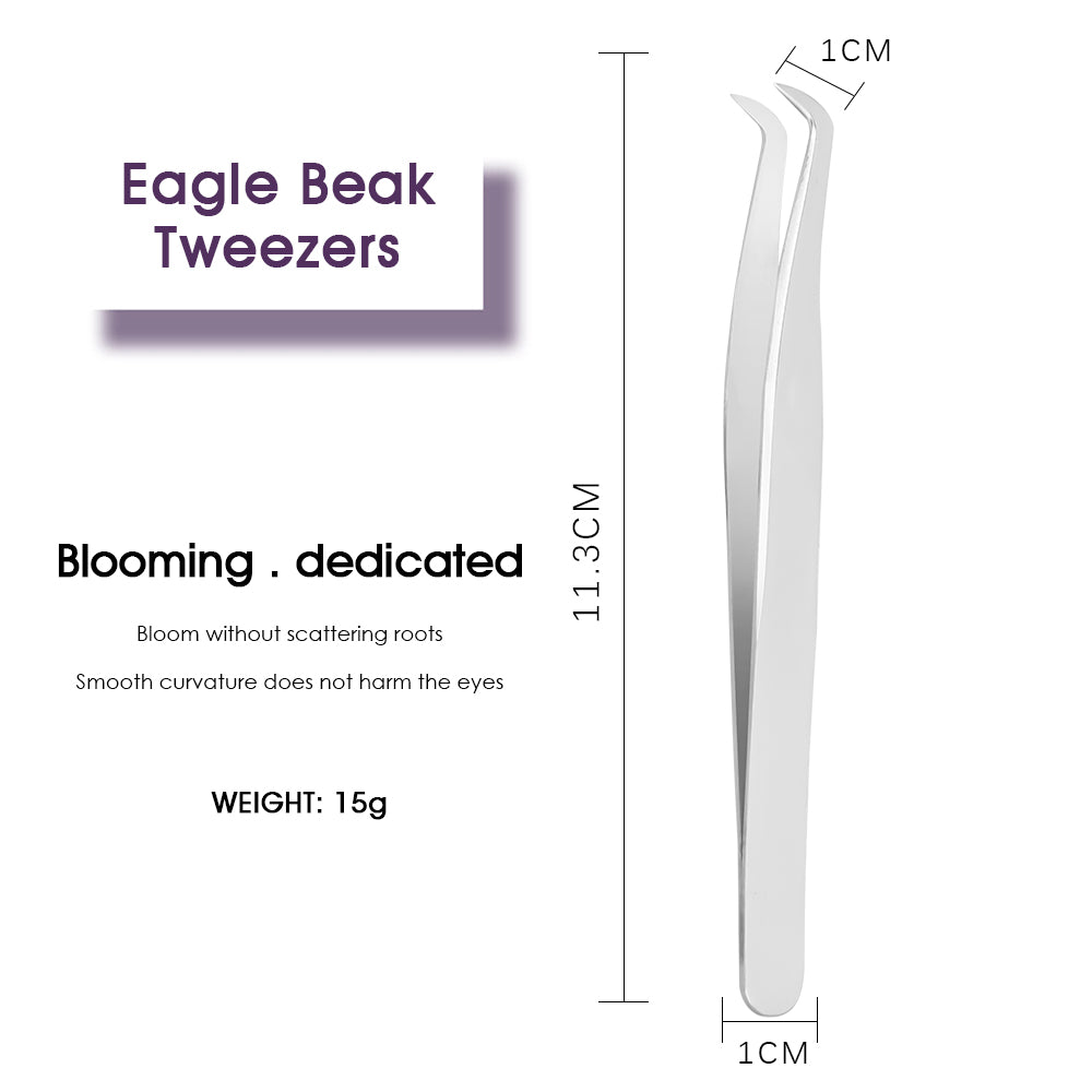 Chickbeak Shaped & 7 Shaped Eyelash Tweezers