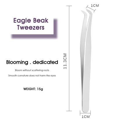 Chickbeak Shaped & 7 Shaped Eyelash Tweezers