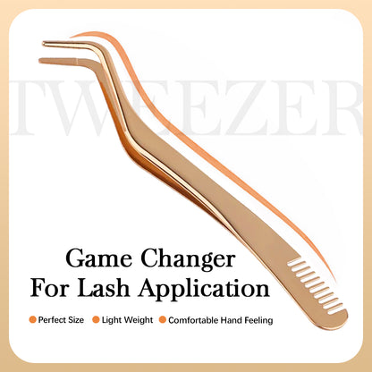 Flat Mouthed DIY Eyelash Tweezers