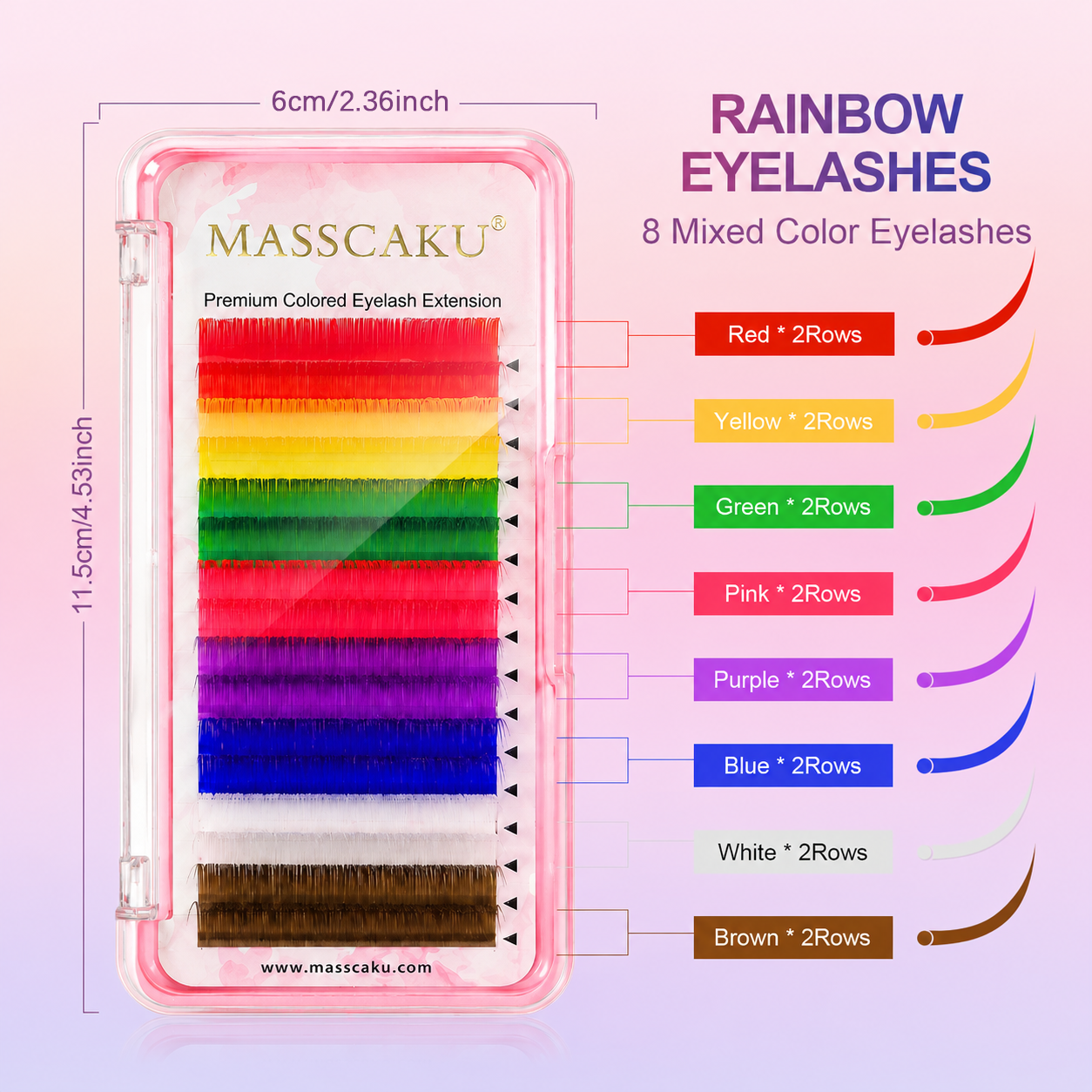 Colored Classic Volume Eyelash Extension