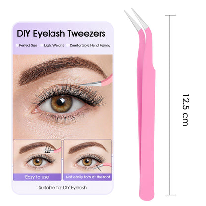 Pink Curved Mouth DIY Tweezers