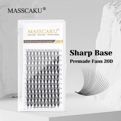 Sharp Base Premade Fans Eyelash 20D